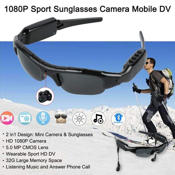 Outdoor 1080P Glasses Camera MP3 Sport Camera Glas...