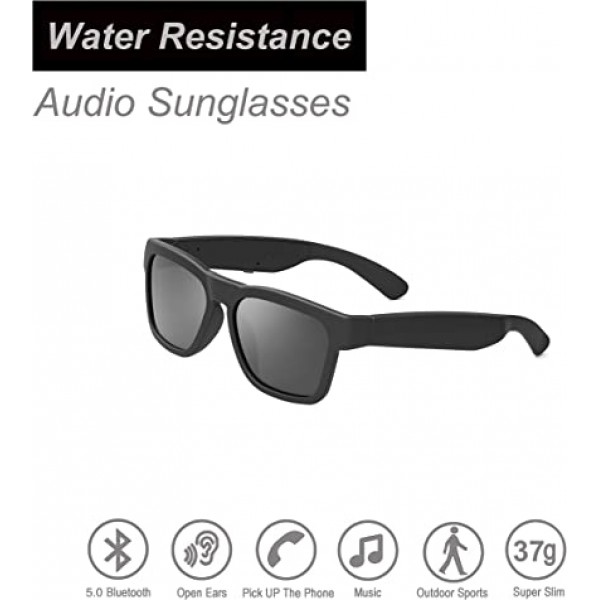 Bone Conduction Earphone Bluetooth Smart Audio Headphone Sunglasses
