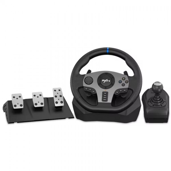 V9 Vibration Gaming Racing Wheel Set 900 Degree Ra...