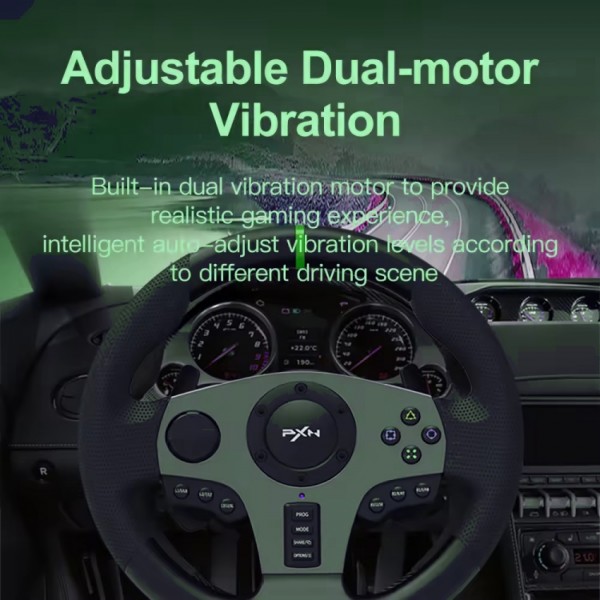 V9 Vibration Gaming Racing Wheel Set 900 Degree Racing Steering Wheel With Pedal And Gear Stick For Pc Ps4 Xbox Switch