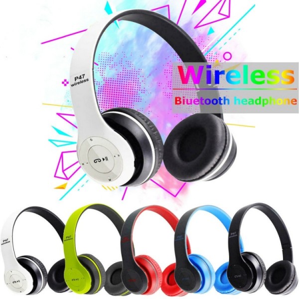 Wireless noise cancelling headphones P47 Headset gaming in-ear earphones microphone for Android and IOS Mobile Phone