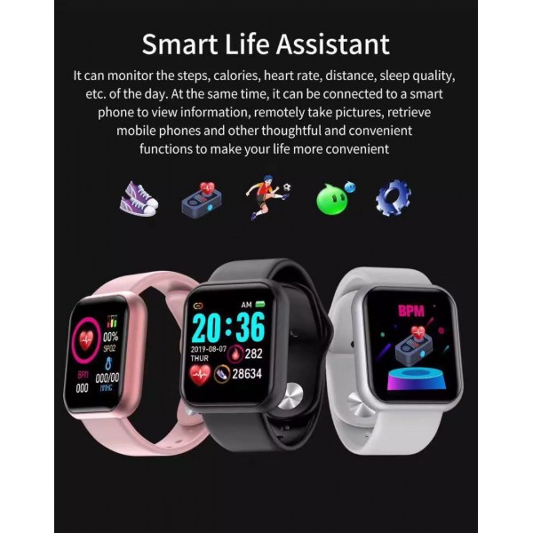 Custom Unisex Touchscreen Waterproof Smart Bracelet Heart Rate Phone Call Fitness Tracker Sport Smart Bracelet