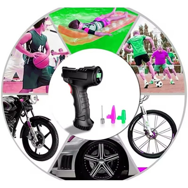 2024 Hot selling wireless rechargeable portable car tire tyre air pump air compressor